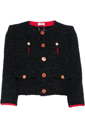 Elisabetta Franchi Kort tweedjacka