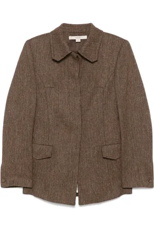 REMAIN Fiskbensmönstrad blazer