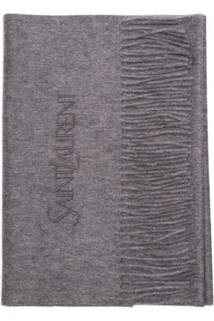 Saint Laurent Sjal med broderad logotyp