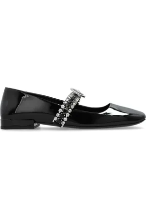 VERSACE Ballerinaskor i läder
