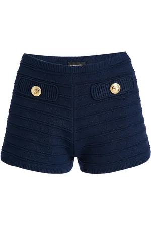Retrofete Sandra ribbstickade shorts