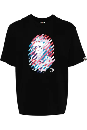 A Bathing Ape ABC CAMO ILLUSION APE HEAD T