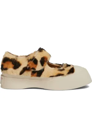 Marni Leopardmönstrade sneakers
