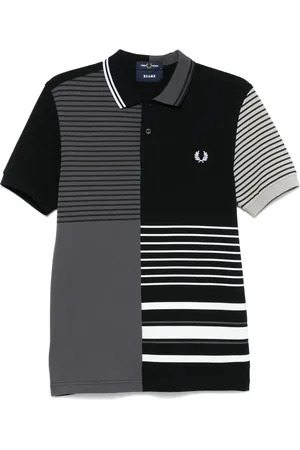 Fred Perry X Beams randig pikétröja