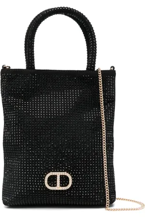 Twin-Set Liten totebag med strass
