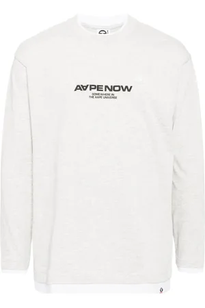 A Bathing Ape Moonface långärmad t