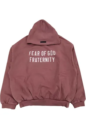 FEAR OF GOD Hoodie med logotyp