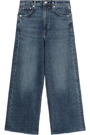 RAG&BONE Croppade jeans med logotypmärke