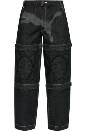 PUMA X A$AP Rocky knähöga jeans med vida ben