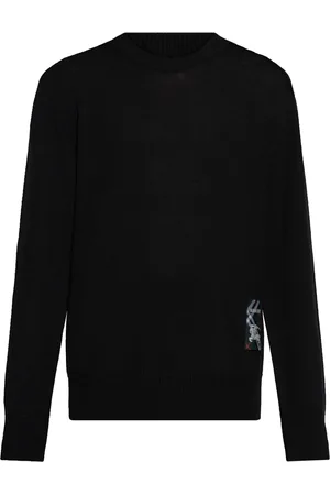 Burberry Stickad tröja med logotypmärke