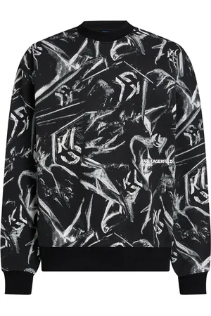 Karl Lagerfeld Sweatshirt med grafiskt monogram