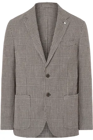 LUIGI BIANCHI MANTOVA Skotskrutig blazer