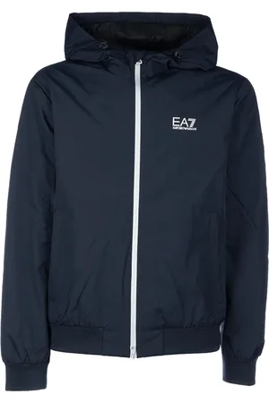 EA7 Hoodie med logotyp