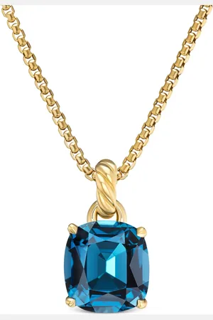 David Yurman Marbella hänge i 18K gult guld med topas (12 mm)
