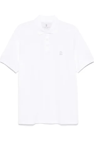 Brunello Cucinelli Pikétröja med logotyp