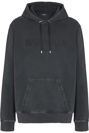 Balmain Hoodie med broderad logotyp