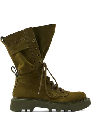 J.W.Anderson Militärkängor i läder