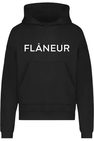 FLÂNEUR Hoodie med logotyp