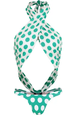 AMIR SLAMA X Jade Jade prickig trikini