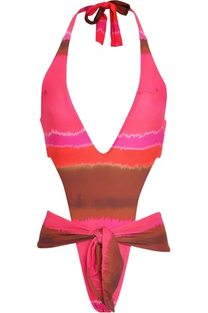 AMIR SLAMA X Jade Jade batikmönstrad trikini