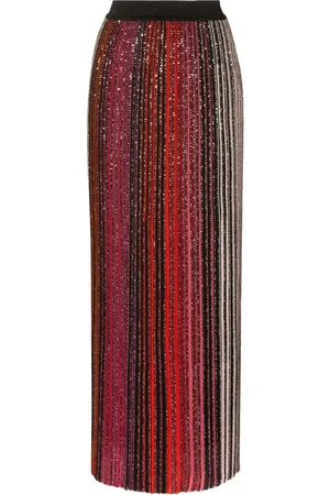 Missoni Randig paljettprydd maxikjol