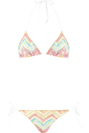 Missoni Sicksackmönstrad stickad bikini