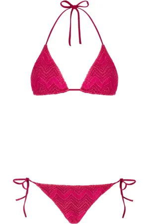 Missoni Sicksackmönstrad stickad bikini