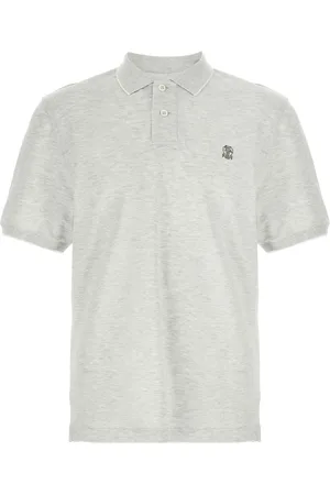Brunello Cucinelli Pikétröja med logotyp