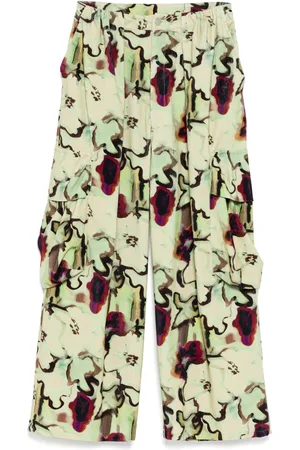 Collina Strada Watercolor Floral cargobyxor
