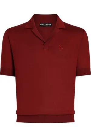 Dolce & Gabbana Pikétröja med broderad logotyp