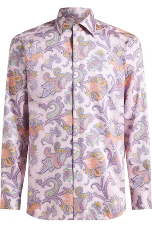Etro Maxi Flower paisleymönstrad skjorta