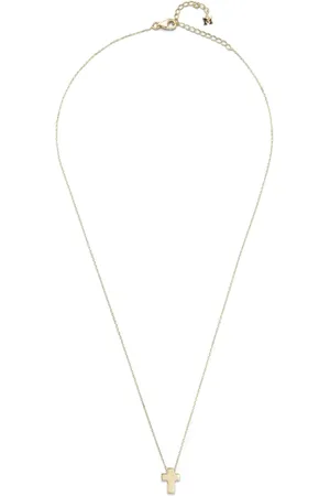 Mateo Suspended Cross halsband i 14K gult guld