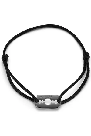 Mateo Blacken Razor Blade armband i sterlingsilver