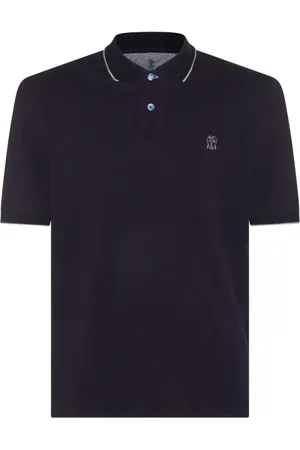 Brunello Cucinelli Pikétröja med brodyr