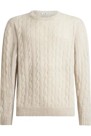 Etro Kabelstickad kashmirtröja