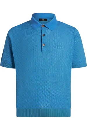 Etro Stickad pikétröja med liten design