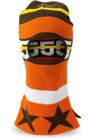 Sp5der Intarsiastickad balaclava med logotyp