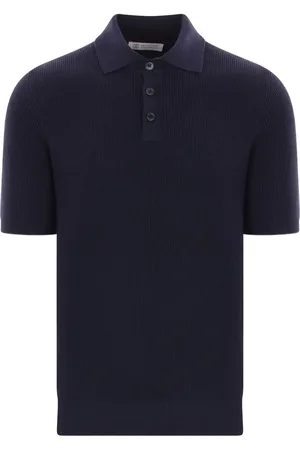 Brunello Cucinelli Ribbstickad pikétröja