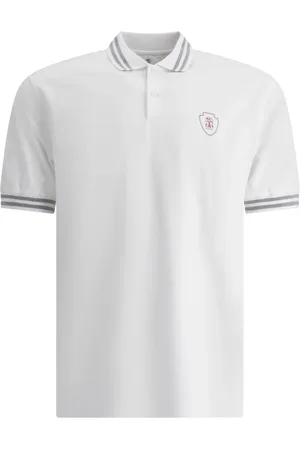 Brunello Cucinelli Pikétröja med logotyp