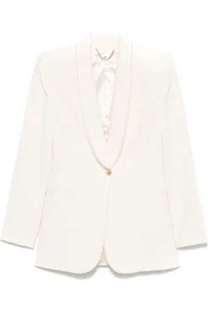 Elisabetta Franchi Blazer i crepe med kontrastsöm