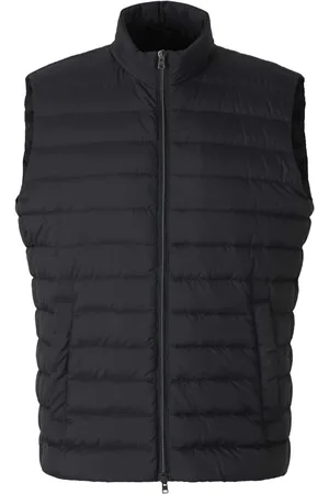 HERNO Quiltad väst med hög krage