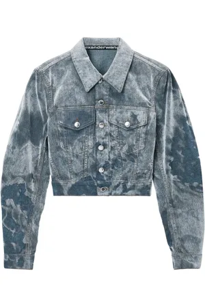 Alexander Wang Truckerjacka med molntryck