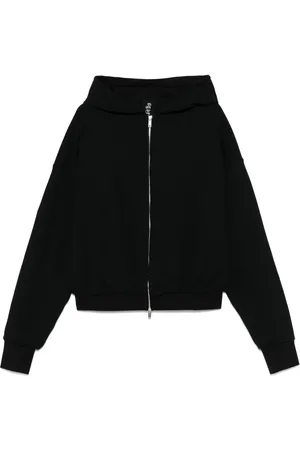 THOM KROM Hoodie med lågt skurna axlar