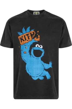 KITH Sesame Street Cookie Monster Black t