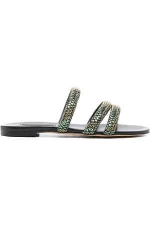 Casadei Tofflor med strassprydda band