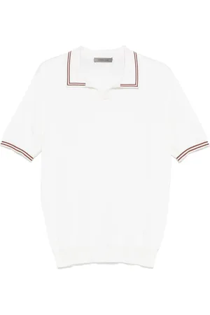 corneliani Pikétröja med randig kant