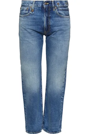 R13 Croppade jeans med rak passform