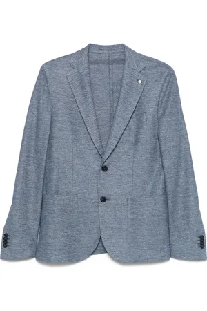 LUIGI BIANCHI MANTOVA Enkelknäppt blazer