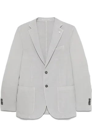 LUIGI BIANCHI MANTOVA Enkelknäppt blazer
