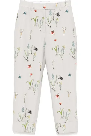 Thom Browne Mönstrade byxor med botanisk blomma